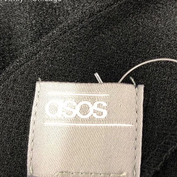 NWT [ASOS] Wiggle Pleated Midi Cap Sleeve Scoop Neck Black Dress Women’s Sz 2 - Picture 7 of 12